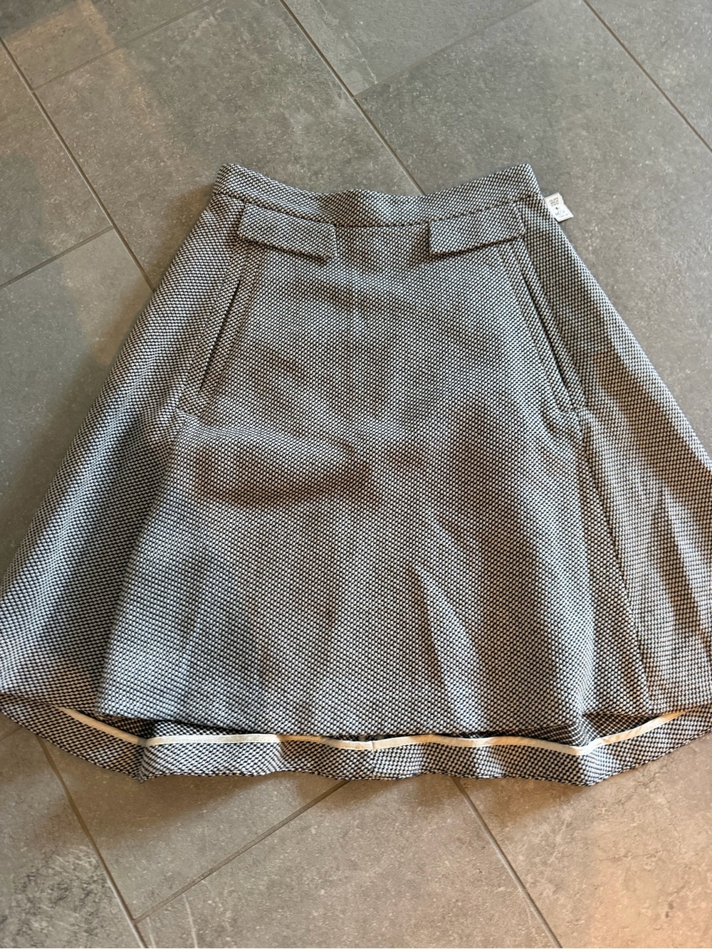 Karen Millen Black and White A-Line Skirt
